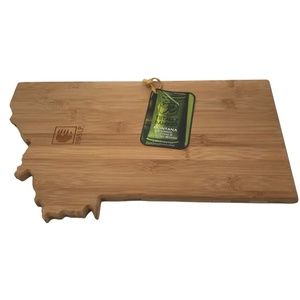 Paws UP Resort Montana Bamboo Cutting Board NWT